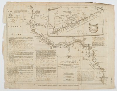 Karte der Küste Afrikas, 1753 von Richard William Seale